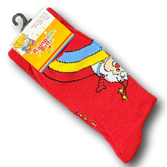 3/$20 Rainbow Brite & Twink Retro Funny Novelty Crew Socks - NWT - Picture 2 of 2